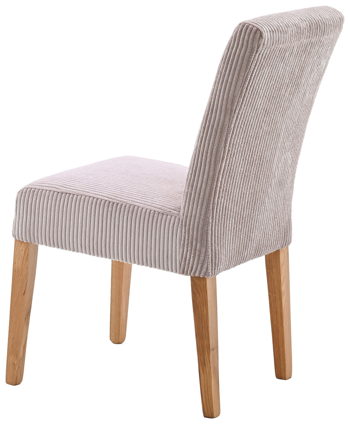 STUHL Cord Eichefarben, Altrosa Eiche massiv  - Eichefarben/Altrosa, KONVENTIONELL, Holz/Textil (47,5/91,5/63cm) - home24