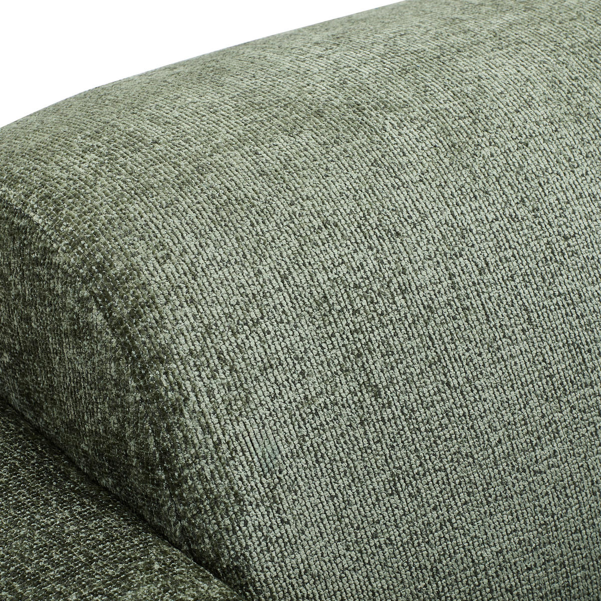 SCHLAFSOFA Chenille Olivgrün  - Schwarz/Olivgrün, KONVENTIONELL, Kunststoff/Textil (198/81/97,5cm) - Carryhome