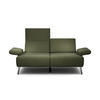 2-SITZER-SOFA Chenille Waldgrün  - Waldgrün/Schwarz, Design, Textil/Metall (164-194/85/86-94cm) - SENSOO