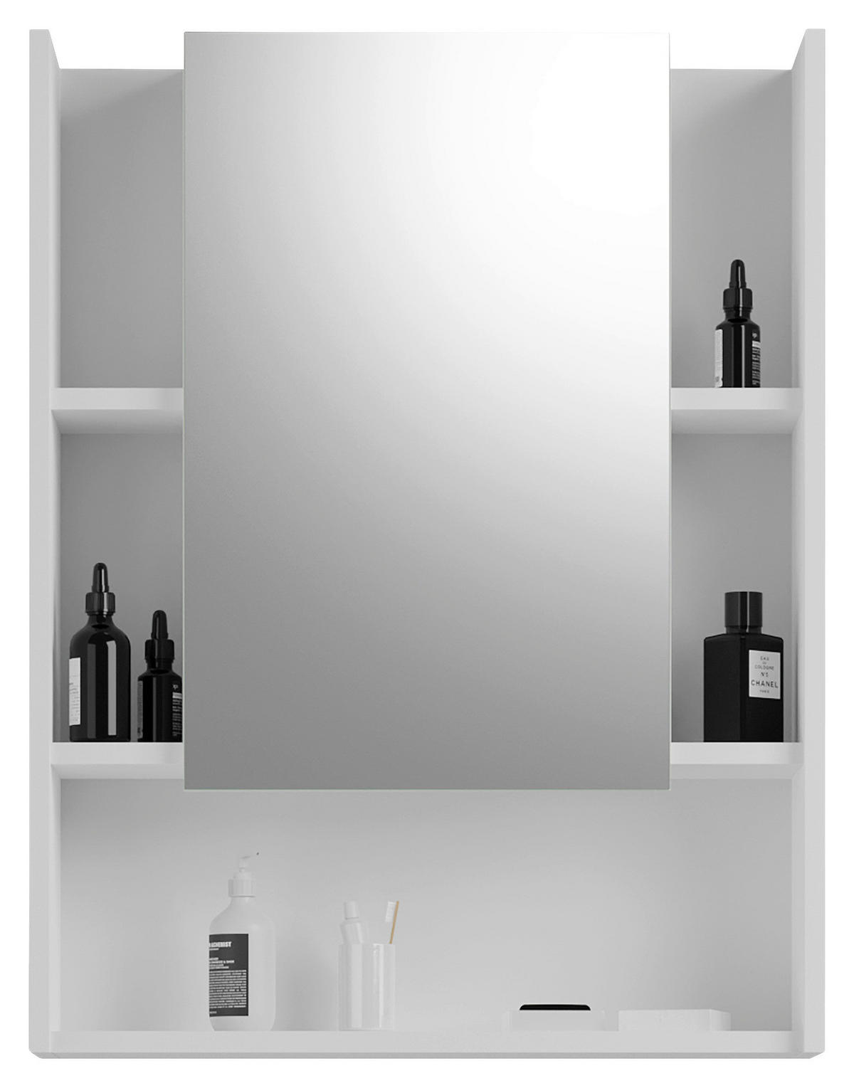 SPIEGELSCHRANK 60/77/19 cm  - Weiß Hochglanz, MODERN, Glas/Holzwerkstoff (60/77/19cm) - MID.YOU