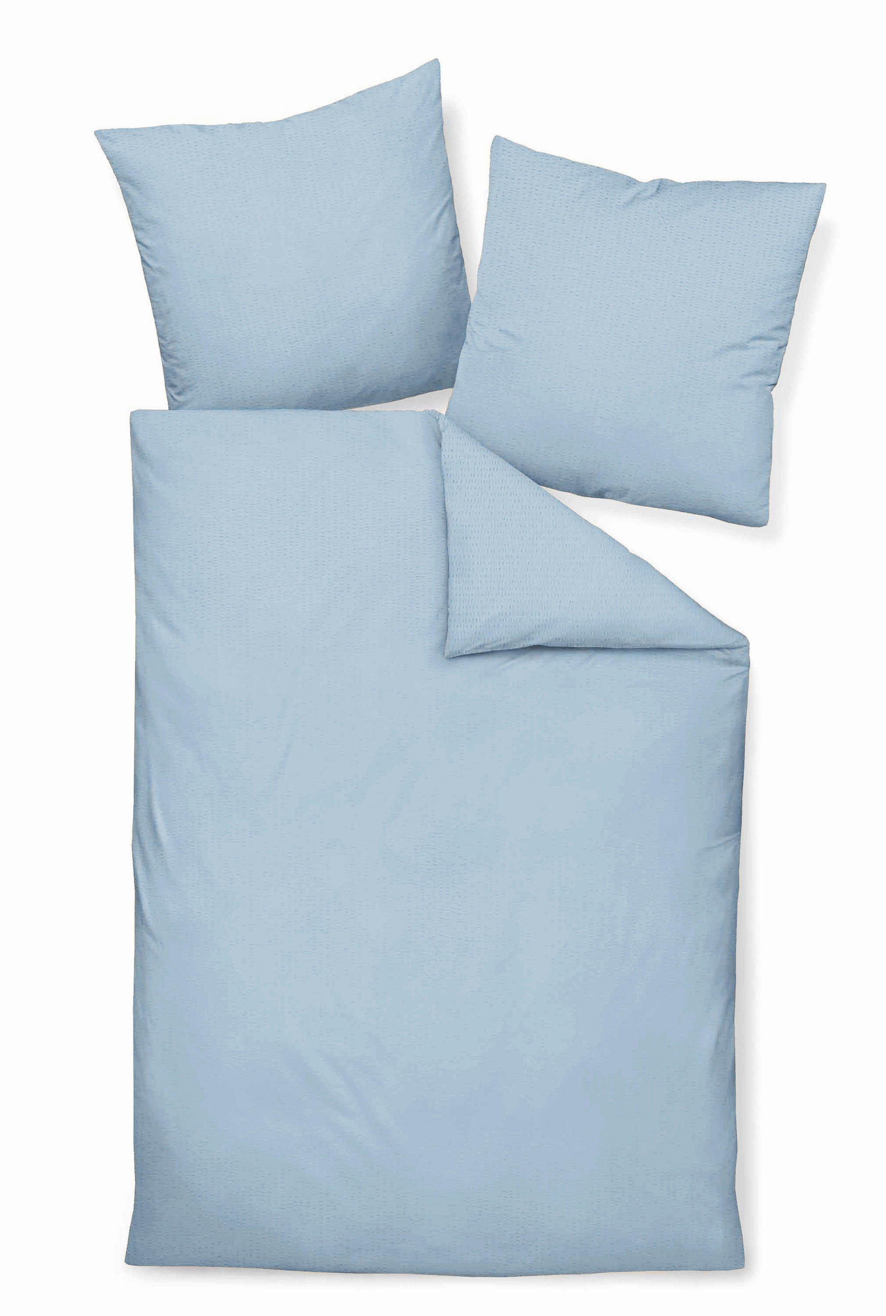 BETTWÄSCHE Seersucker 240/220 cm  - Blau, Basics, Textil (240/220cm) - Janine