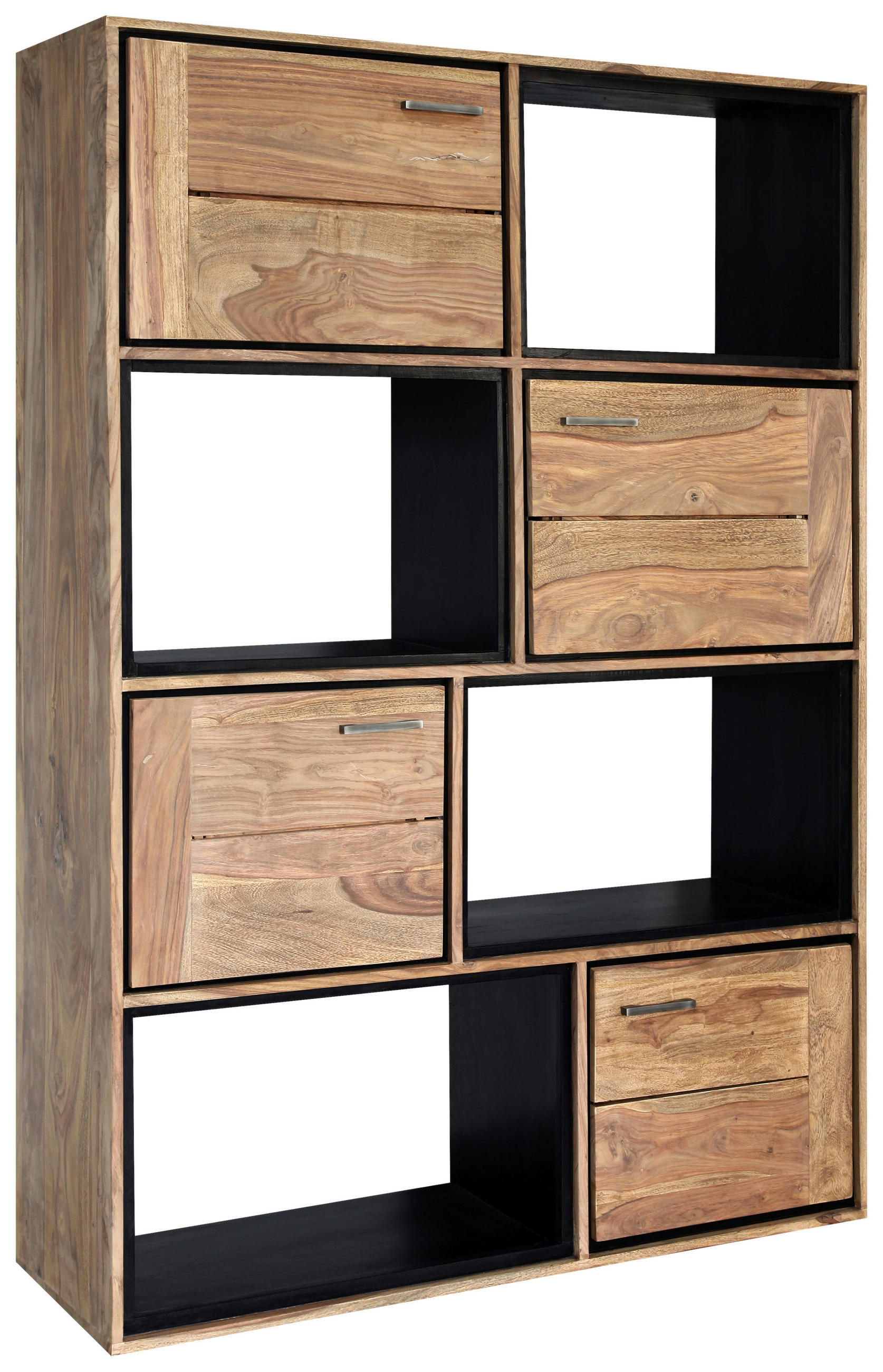 AKTENREGAL 120/175/40 cm  - Sheeshamfarben, LIFESTYLE, Holz/Metall (120/175/40cm) - Livetastic