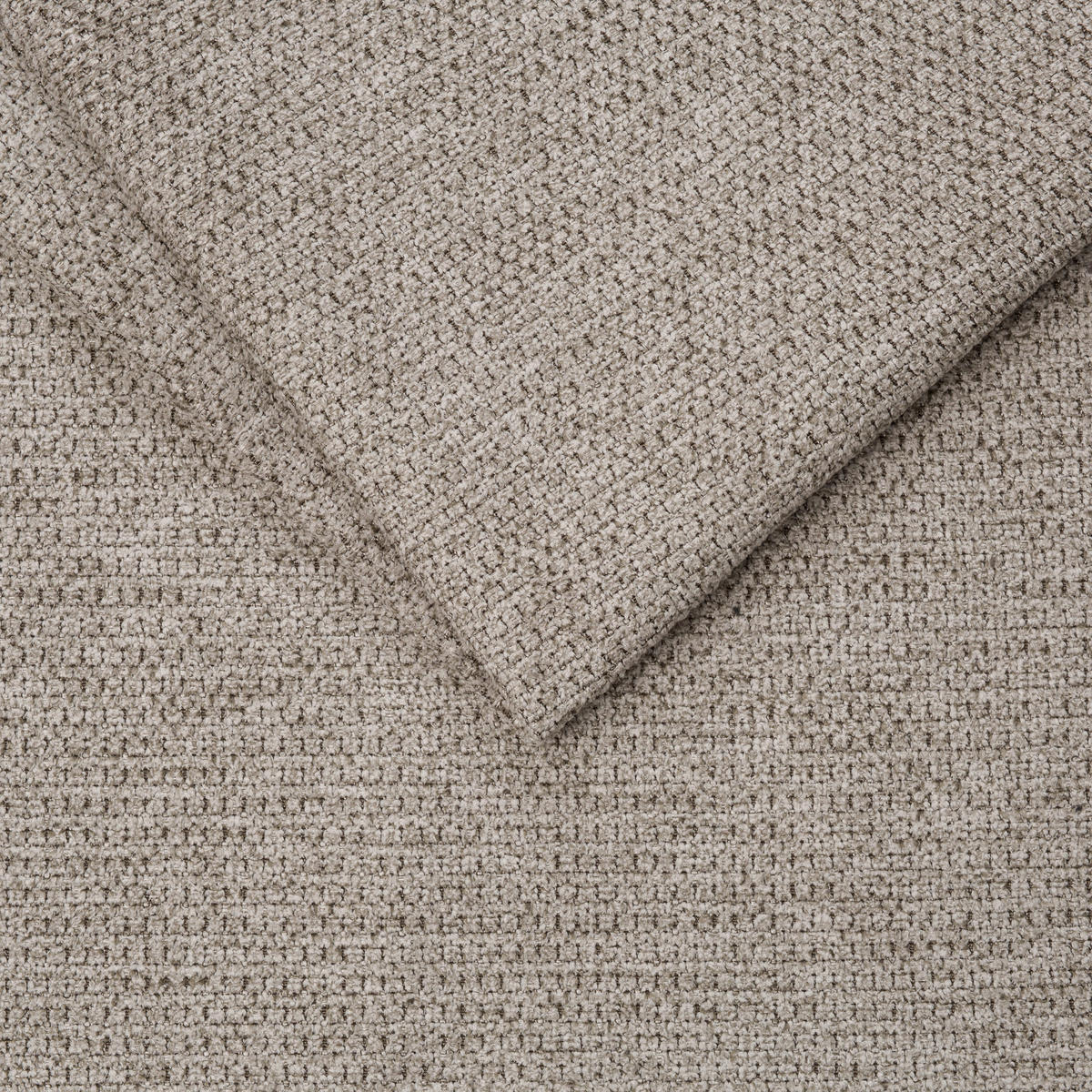 ECKSOFA in Chenille Graubraun  - Graubraun/Schwarz, Konventionell, Kunststoff/Textil (268/172cm) - MID.YOU