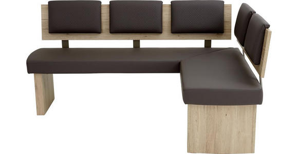 ECKBANK 180/140 cm in Braun, Eichefarben - Eichefarben/Braun, Natur, Holzwerkstoff/Textil (180/140cm) - Cantus