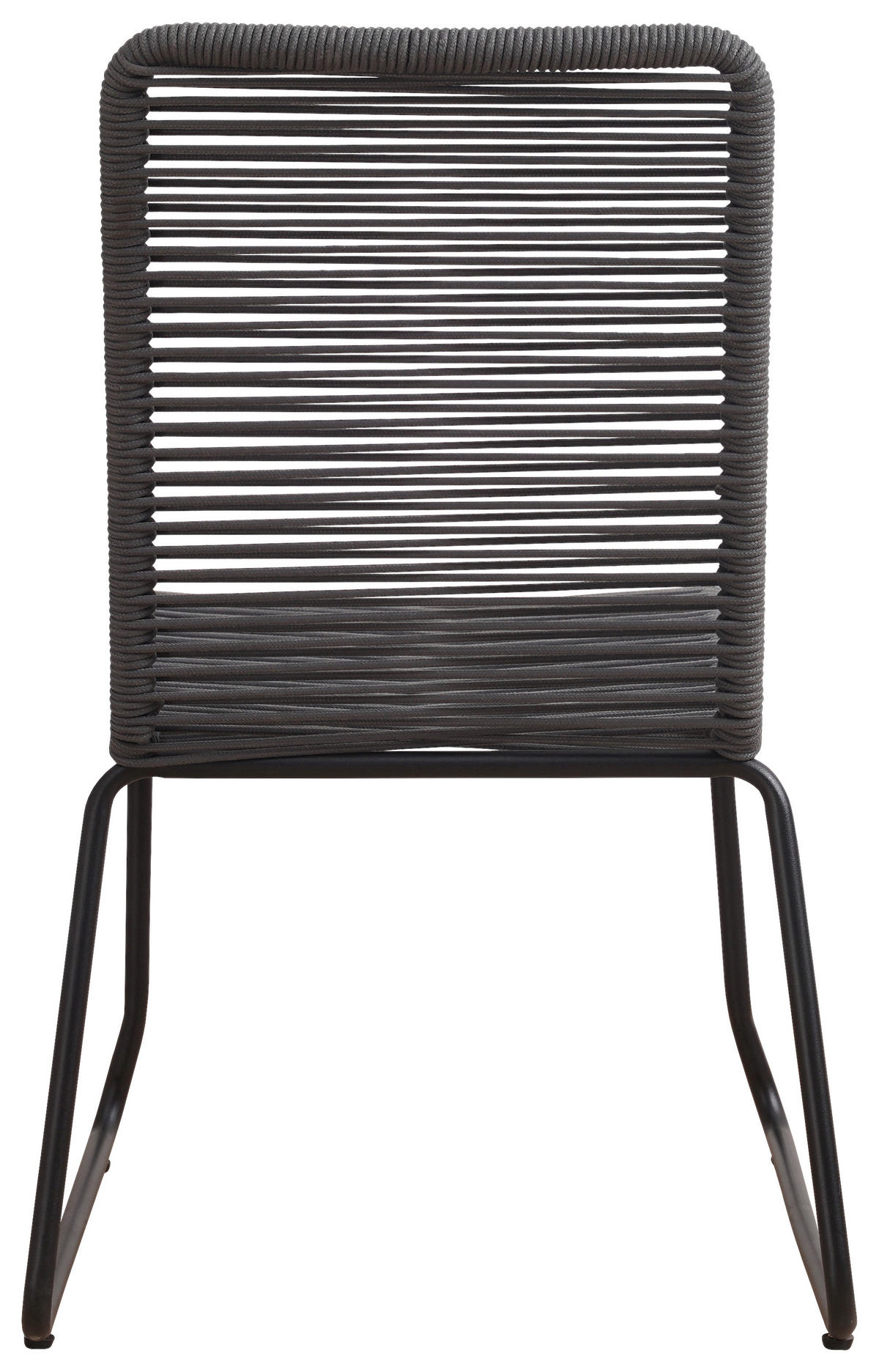 GARTENSTUHL-SET Metall, Kunststoff Anthrazit  - Anthrazit, Design, Kunststoff/Metall (60/89/44cm) - Gardenson
