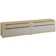 LOWBOARD Grau, Buchefarben 240/54/45 cm - Buchefarben/Schwarz, KONVENTIONELL, Holzwerkstoff/Kunststoff (240/54/45cm) - Venda