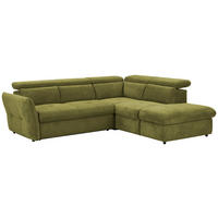 ROHOVÁ SEDAČKA, textil, zelená - černá/zelená, Design, textil/plast (254/224cm) - Stylife