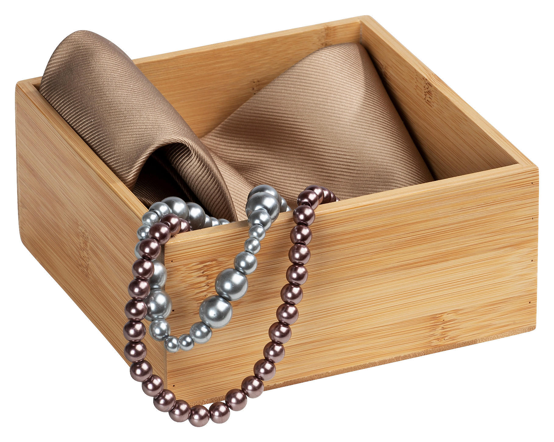 ORGANIZÉR hnědá - hnědá, Basics, dřevo (15/7/15cm)