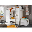 ETAGENBETT 90/200 cm Weiß  - Weiß, KONVENTIONELL, Holzwerkstoff (90/200cm) - Carryhome