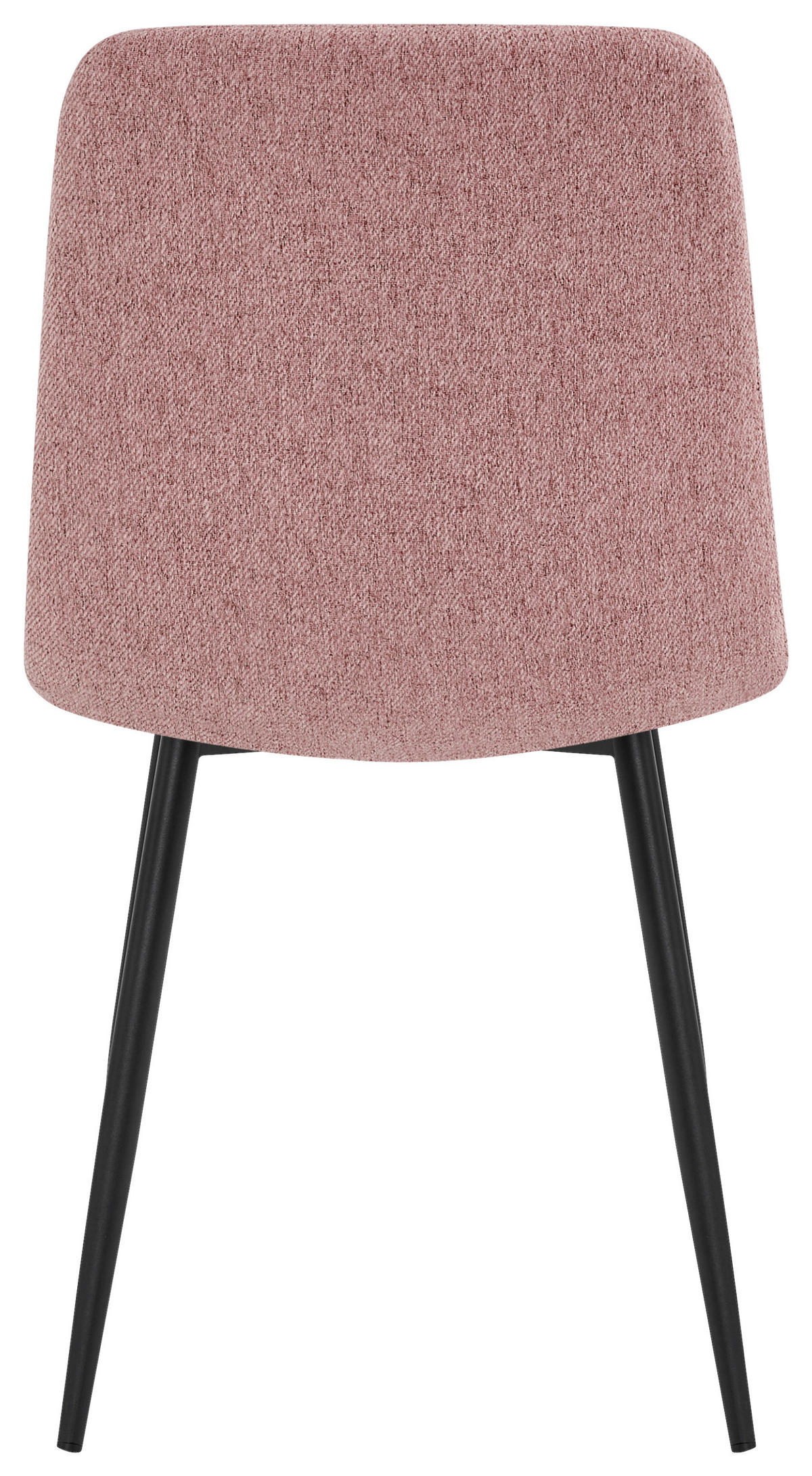 STUHL  Typenauswahl Webstoff  - Schwarz/Rosa, Design, Textil/Metall (45/86/56cm) - Stylife