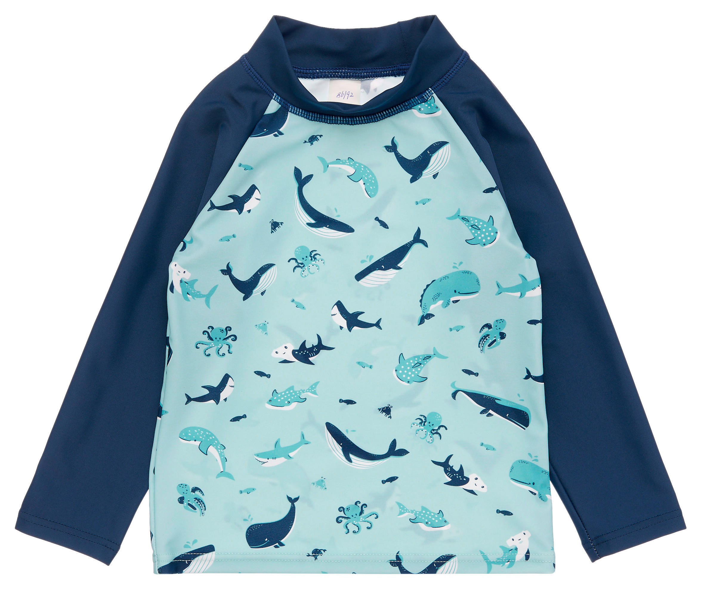 BADESHIRT Ocean Friends  - Dunkelblau/Hellblau, Basics, Textil (74/80null) - Patinio