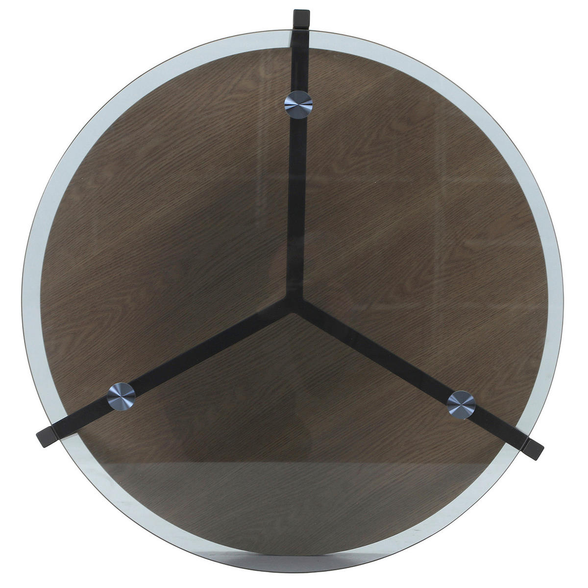 SOFFBORD i trä, glas  - svart/askfärgad, Design, metall/trä (82/42cm) - Novel