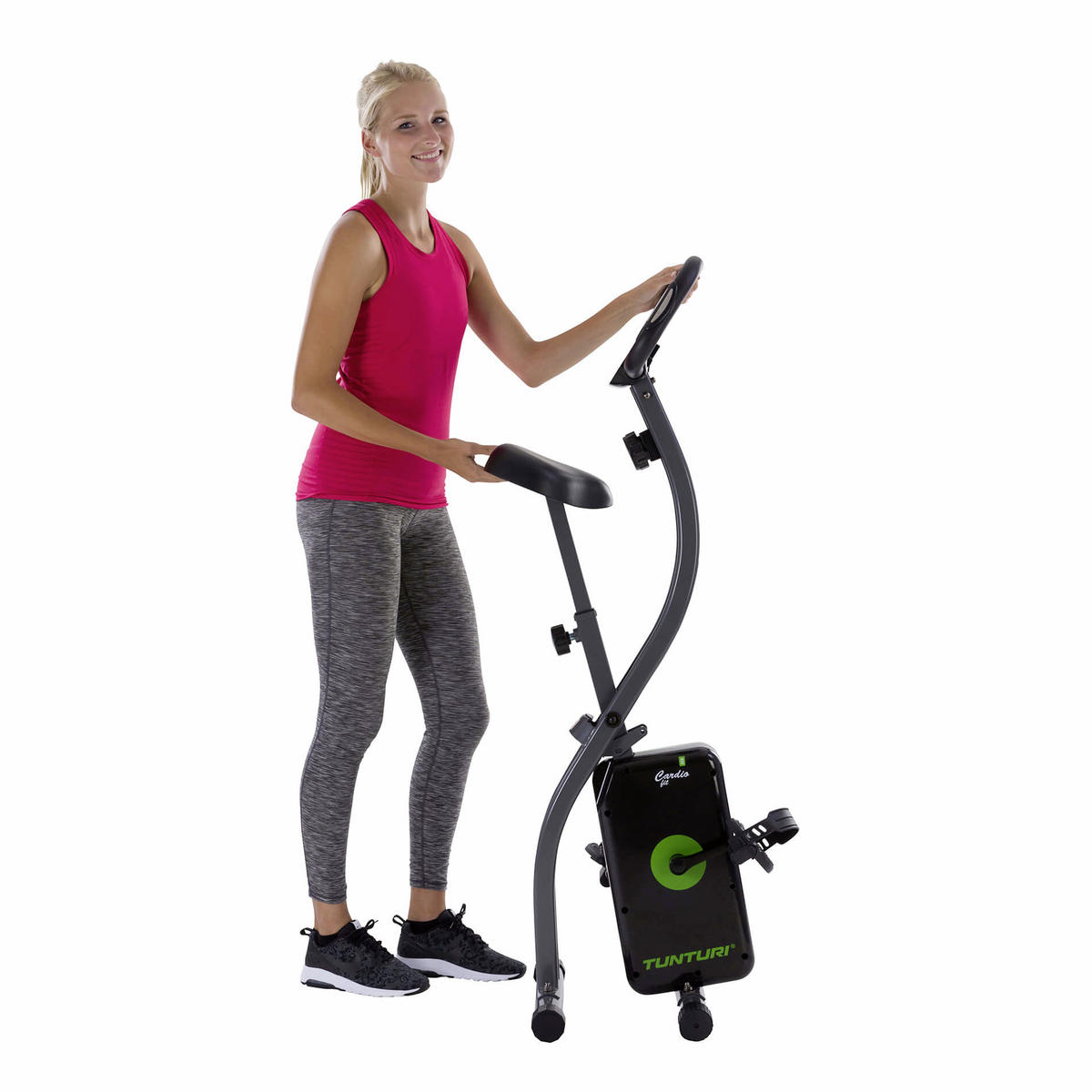 HEIMTRAINER FIT B20 X-BIKE - Schwarz/Grün, KONVENTIONELL, Kunststoff/Metall (94,5/46/116cm) - Tunturi