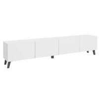 TV-BÄNK  i 190/40/32 cm  - vit/svart, Design, trämaterial/trä (190/40/32cm) - Livetastic