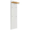 GARDEROBENPANEEL  in 42/170/27 cm  - Eiche Bianco/Weiß, Design, Glas/Holz (42/170/27cm)