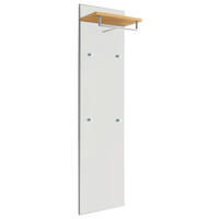 GARDEROBENPANEEL  in 42/170/27 cm  - Eiche Bianco/Weiß, Design, Glas/Holz (42/170/27cm)