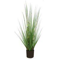 KUNSTPFLANZE 90 cm  - Schwarz/Grün, Basics (90cm) - Ambia Home