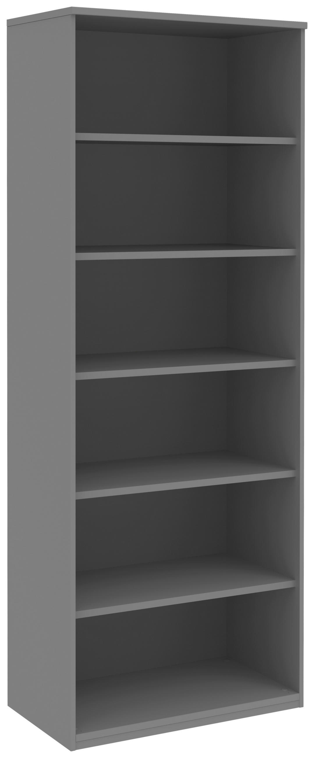 AKTENREGAL 80/217,4/43 cm  - Grau, Konventionell, Holzwerkstoff (80/217,4/43cm) - Moderano