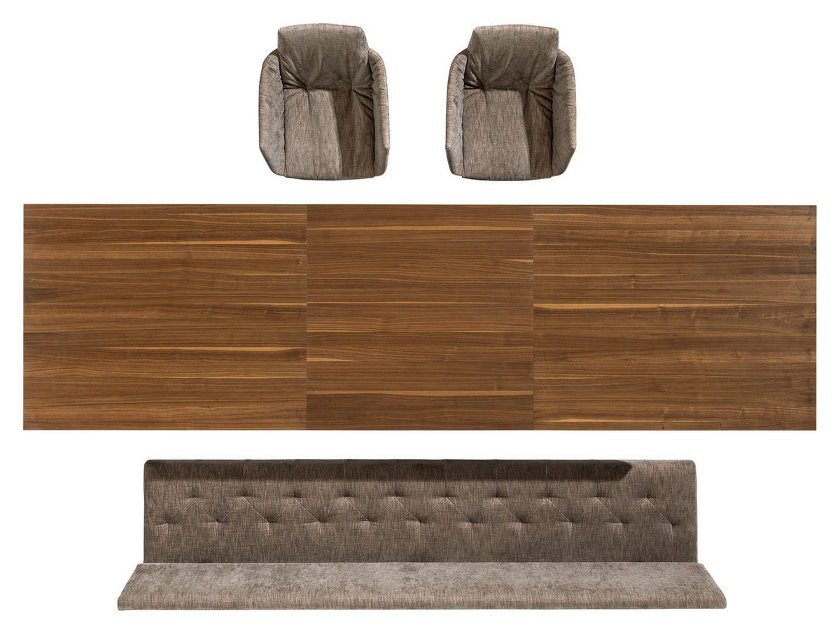 ESSTISCH in Holz 225-325/100/75 cm  - Nussbaumfarben, Natur, Holz (225-325/100/75cm) - TEAM 7