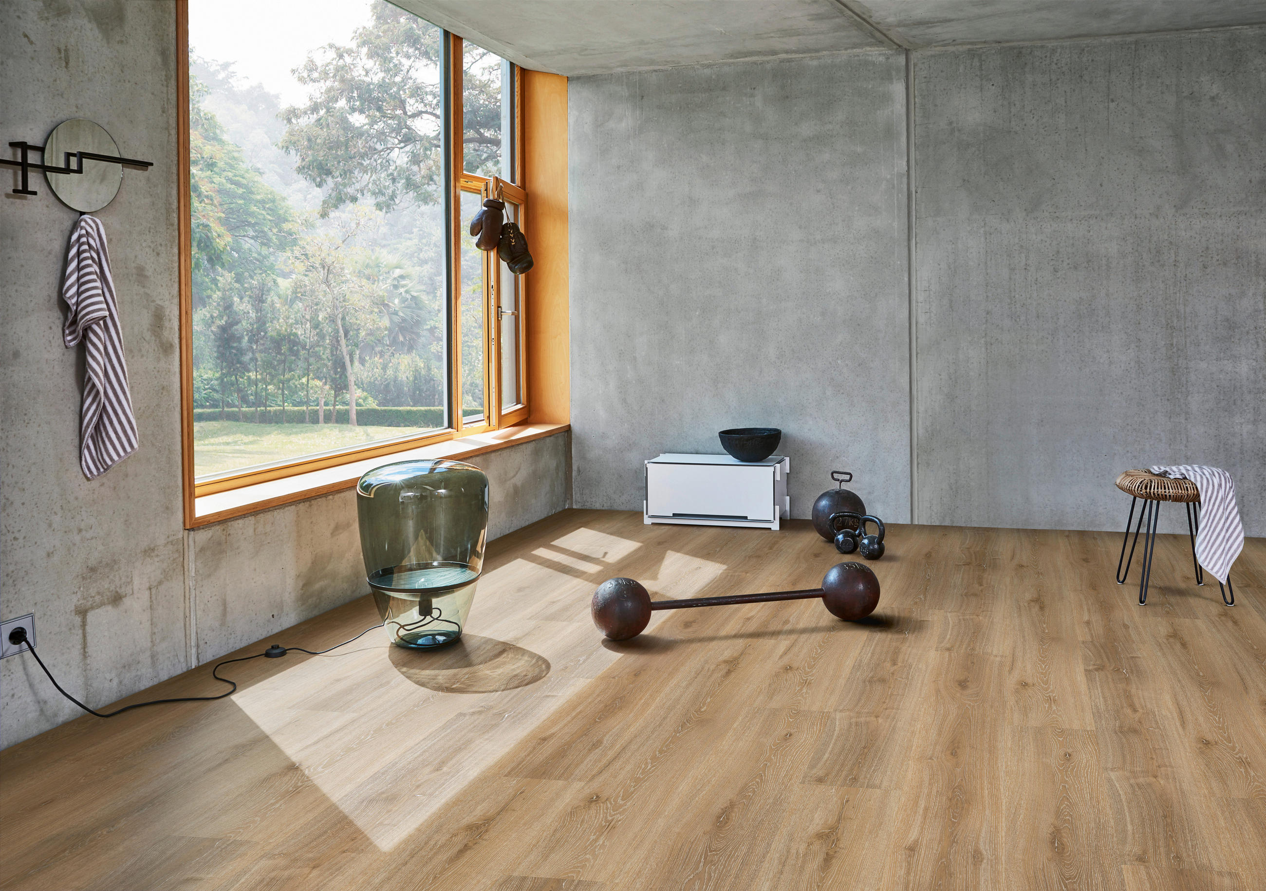 DESIGNBODEN BASIC 30 1604831  per  m² - Hellbraun/Eichefarben, Basics, Holzwerkstoff/Kunststoff (120,7/21,6/0,94cm) - Parador