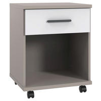 ROLLCONTAINER 46/58/40 cm  - Weiss/Schwarz, Design, Holzwerkstoff/Kunststoff (46/58/40cm) - Carryhome