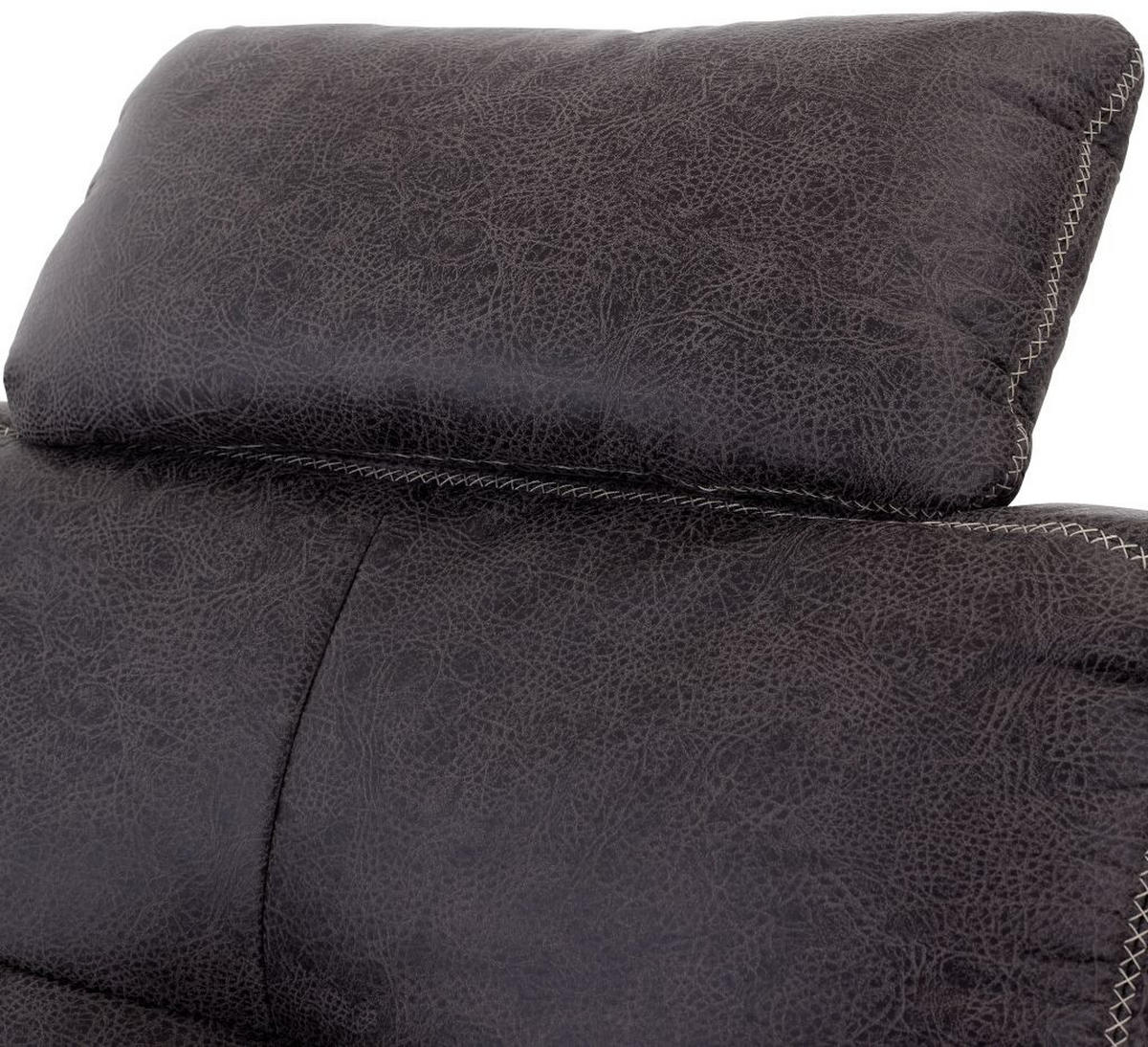 ECKSOFA in Anthrazit  - Anthrazit/Beige, Modern, Textil/Metall (219/237cm) - Sit & More