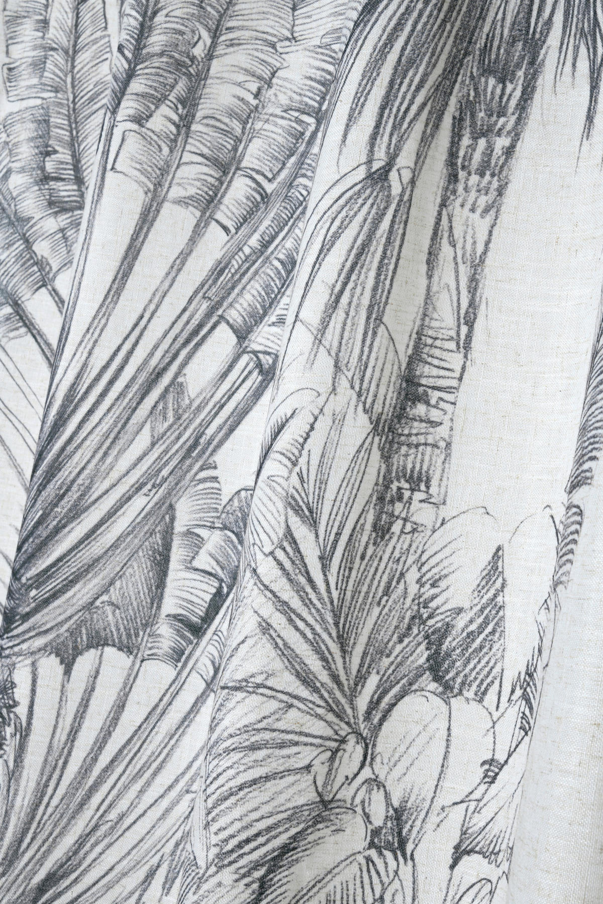 GOTOVA ZAVESA crna, bela  140/260 cm  - bela/crna, Osnovno, tekstil (140/260cm)