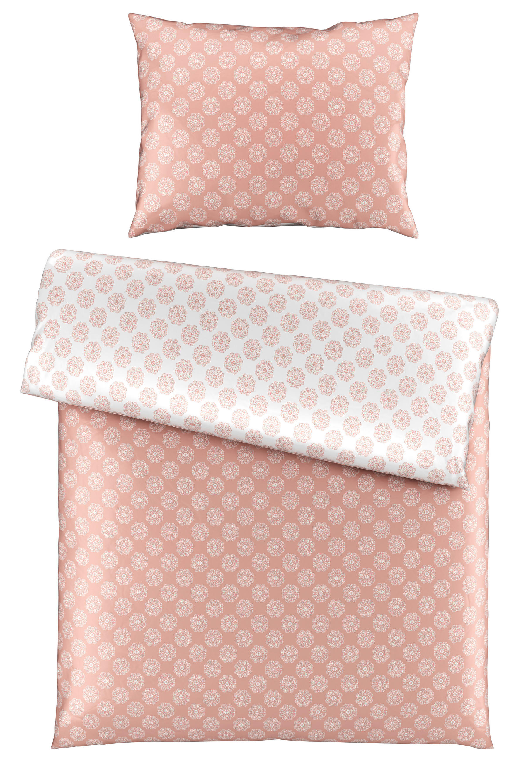 Esposa OBOJSTRANNÁ POSTEĽNÁ BIELIZEŇ, satén, ružová, 140/200 cm