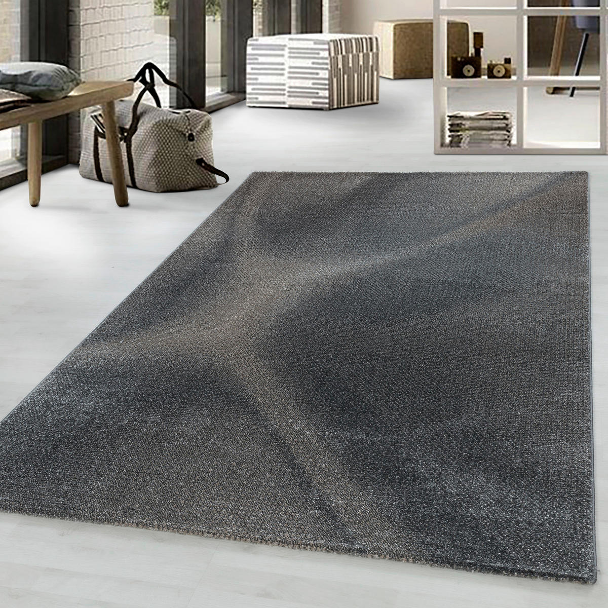 WEBTEPPICH 140/200 cm Efor 3714 braun Braun  - Braun, Design, Textil (140/200cm)