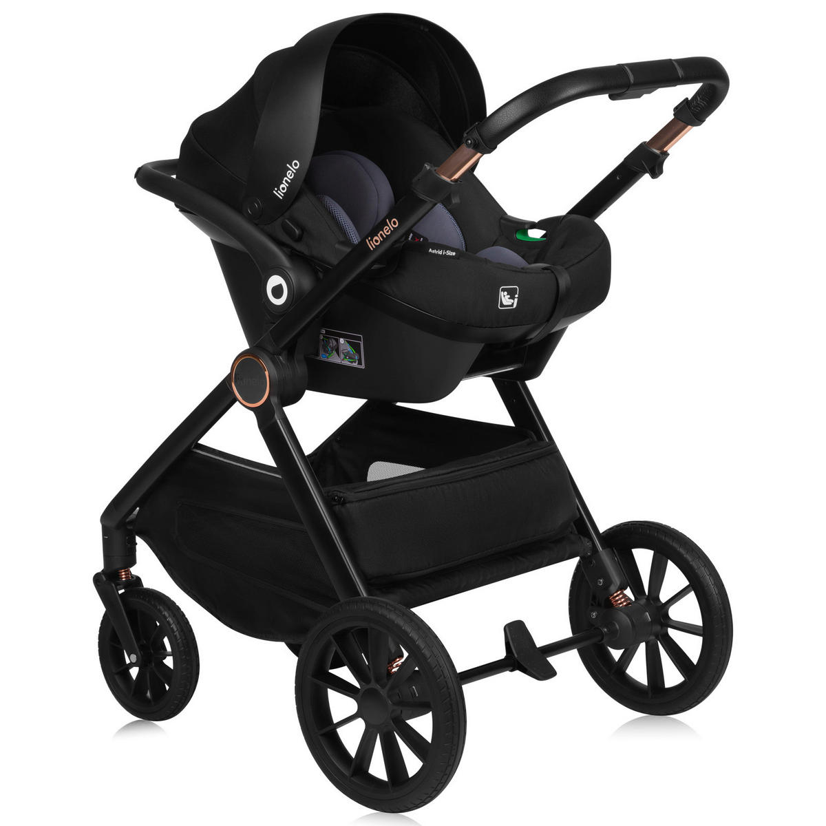 KINDERWAGENSET  LO-Layla 3in1  Green Forest  - Grün, Basics (94/62/115cm) - Lionelo