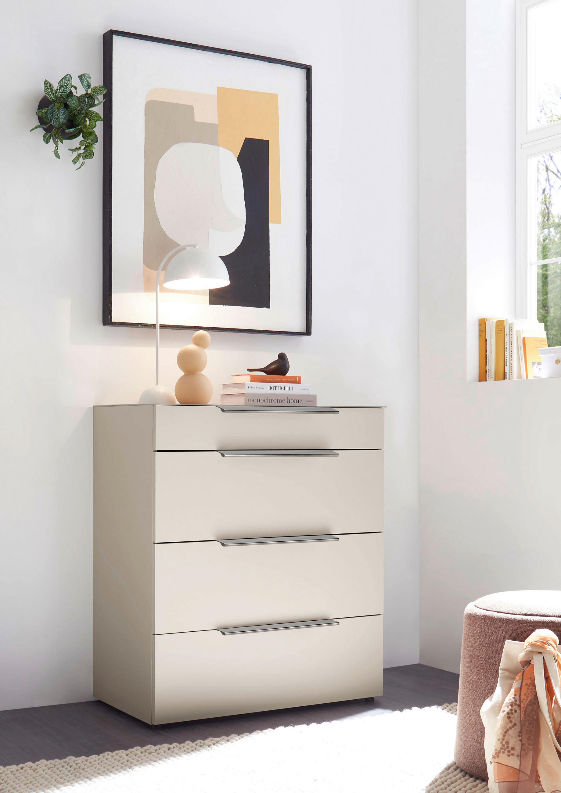 KOMMODE  in 80/78,4/43 cm  - Chromfarben/Champagner, Basics, Glas/Holzwerkstoff (80/78,4/43cm) - Dieter Knoll