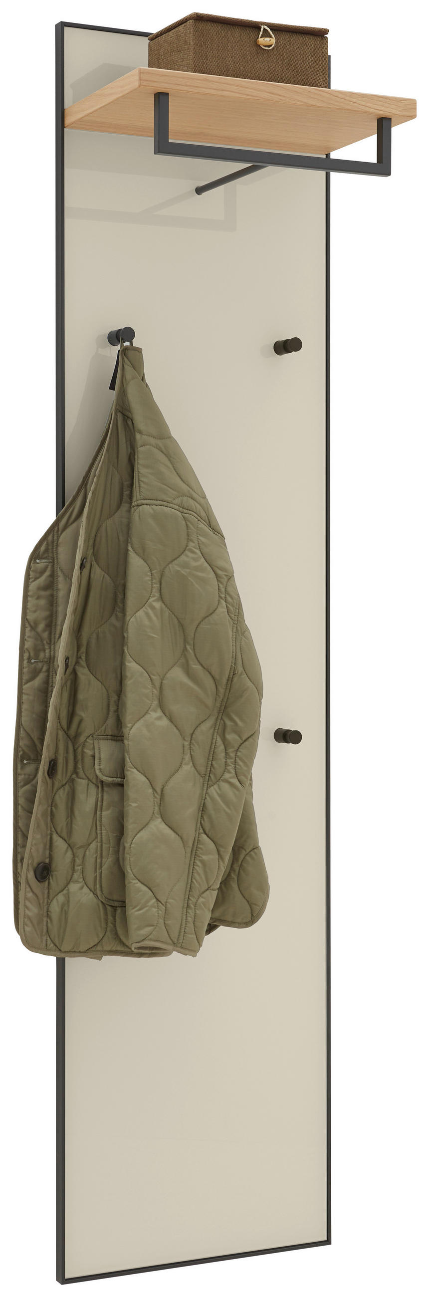 GARDEROBENPANEEL  in 42/170/27 cm  - Eichefarben/Sahara, Design, Glas/Holz (42/170/27cm) - Dieter Knoll