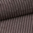 ECKSOFA inkl. Funktionen Dunkelbraun Cord  - Dunkelbraun/Schwarz, KONVENTIONELL, Kunststoff/Textil (260/200cm) - Xora