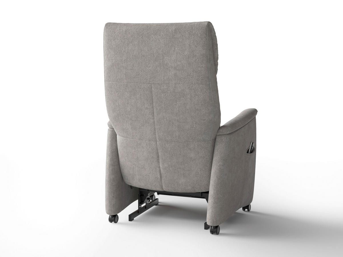 RELAXSESSEL in Textil Grau  - Schwarz/Grau, Basics, Kunststoff/Textil (76/119/84cm) - Sit & More