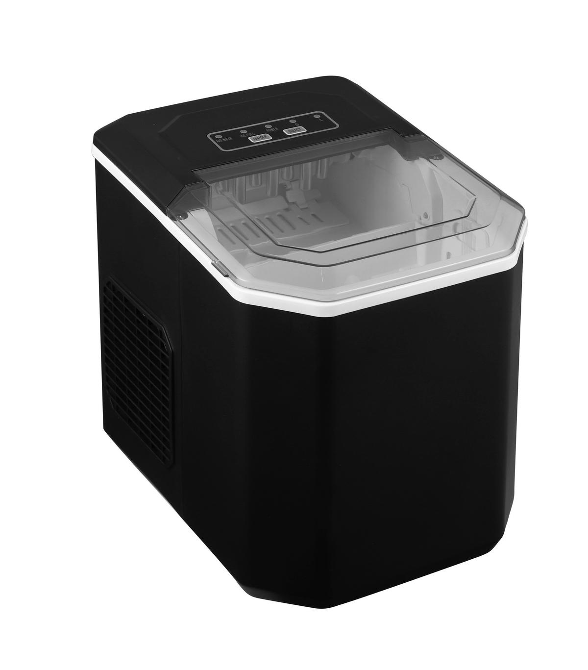 EISWÜRFELMASCHINE  - Schwarz, Trend, Kunststoff (22,2/29,4/29cm)