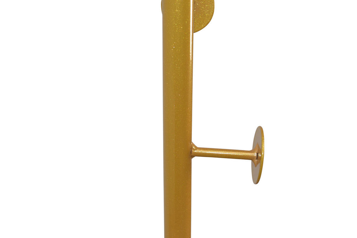 KLEIDERSTÄNDER in Gelb, Schwarz   - Gelb/Schwarz, Design, Stein/Metall (35/35/170cm) - MID.YOU