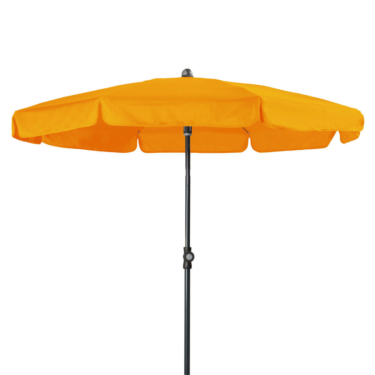 SONNENSCHIRM 150 cm   - Anthrazit/Orange, Basics, Textil/Metall (150cm) - Doppler