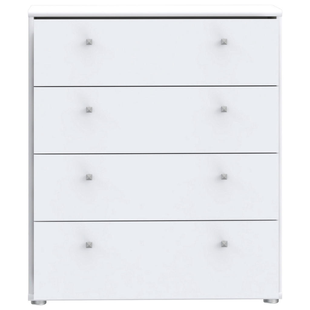 Thumbnail - Kommode, Weiß, Holzwerkstoff, 4 Schubladen, 73.7x85.5x34.8 cm, Typenauswahl, Beimöbel erhältlich, stehend, Garderobe, Ga...