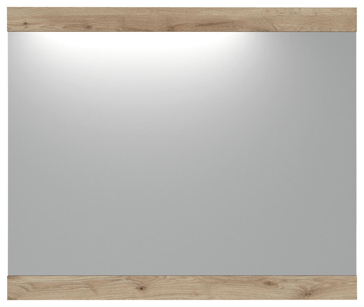 OGLEDALO, 86/72/2,2 cm steklo, leseni material  - barve hrasta, Moderno, steklo/leseni material (86/72/2,2cm) - Novel