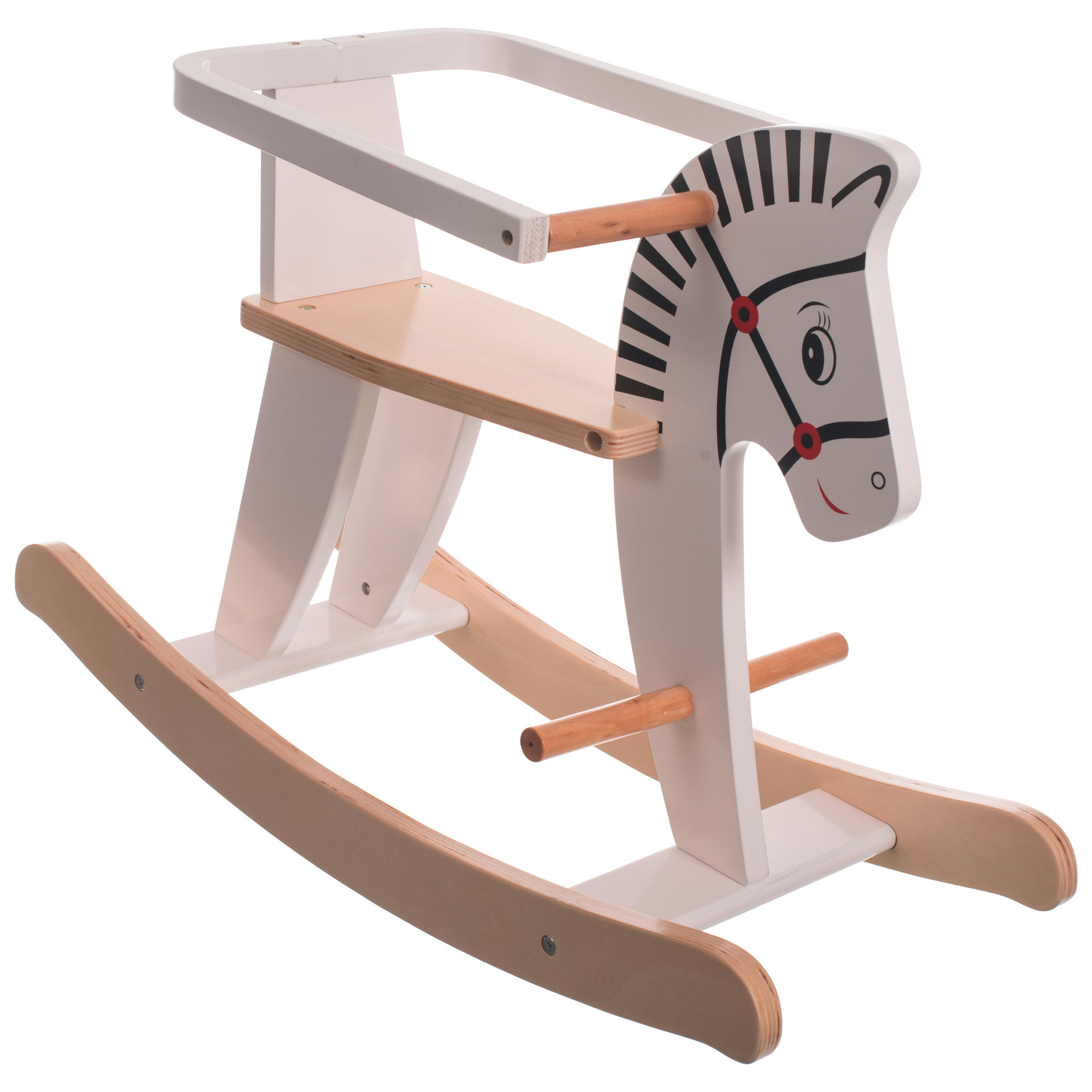 SCHAUKELTIER - Buchefarben/Schwarz, Trend, Holz (68/26,5/48cm)