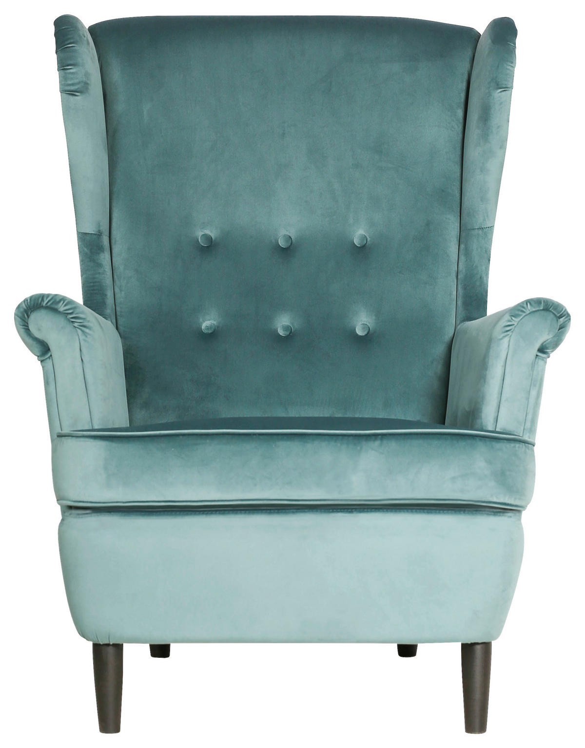 KRESLO UŠIAK, drevo, textil, kartón, kompozitné drevo, modrá - modrá/čierna, Basics, kartón/drevo (78/102/98cm) - Niels Andersson