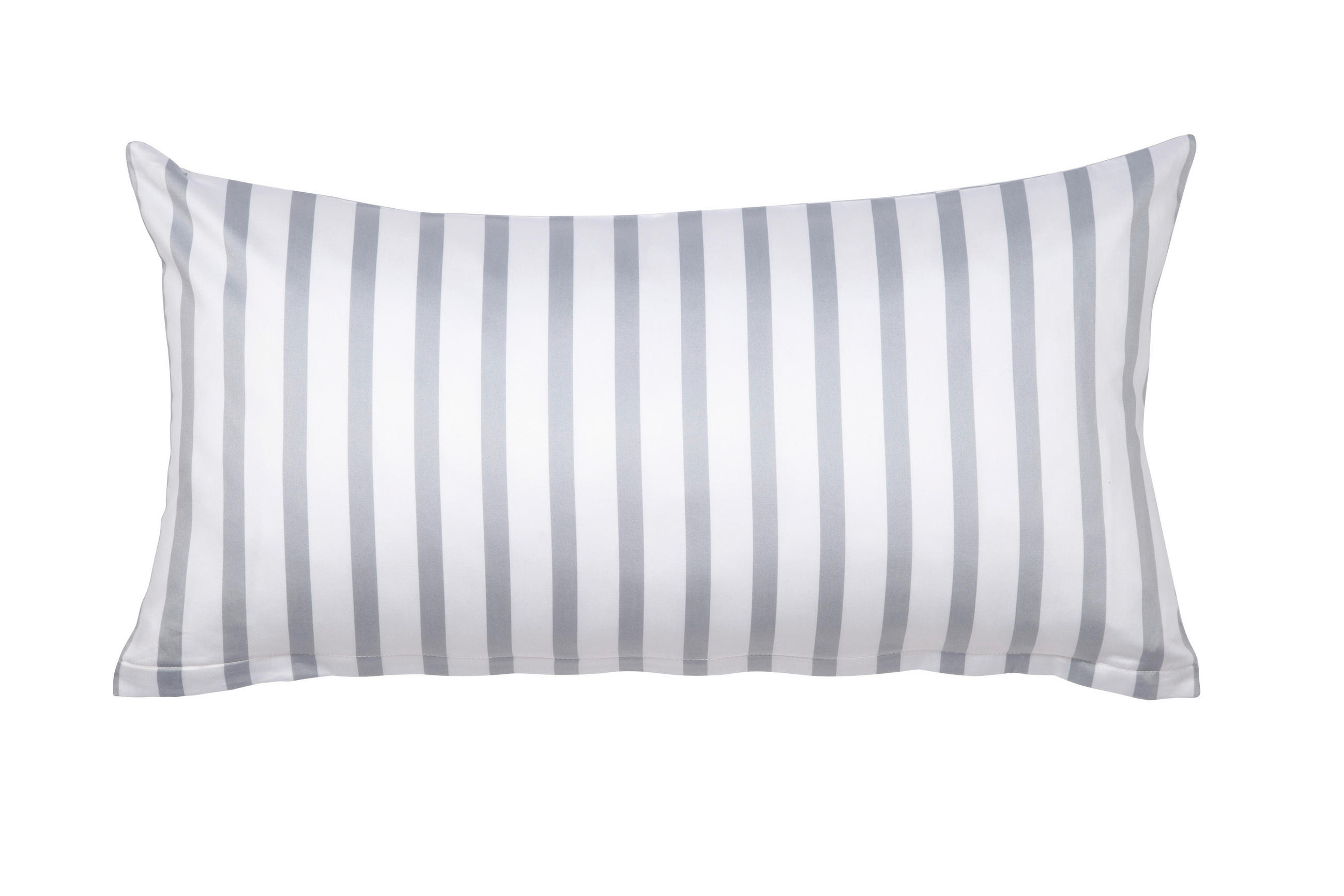 KISSENHÜLLE GENTANO 40/80 cm  - Platinfarben/Weiß, Design, Textil (40/80cm) - Janine