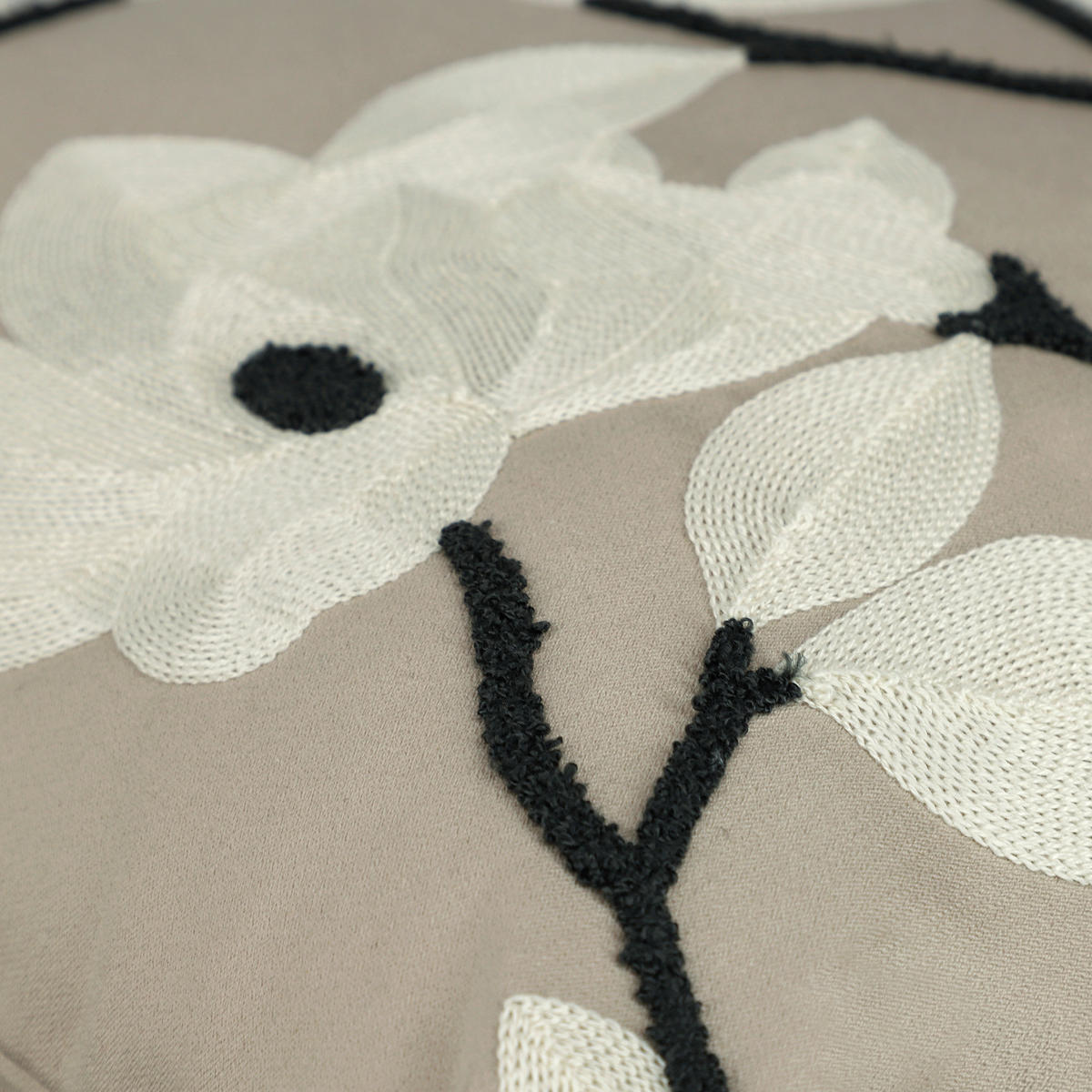 KISSENHÜLLE SW-Fleur beige 45/45 cm  - Beige/Creme, Basics, Textil (45/45cm) - Schöner Wohnen
