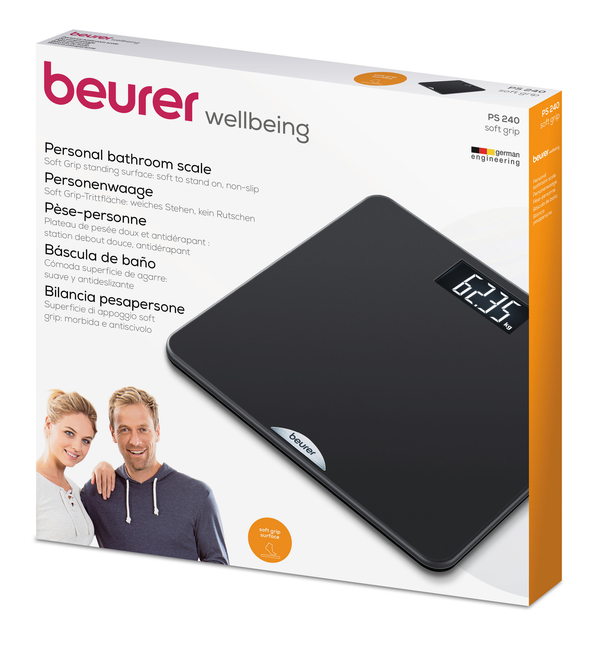 PERSONENWAAGE - Schwarz, Basics (31.6/4.1/32.5cm) - Beurer