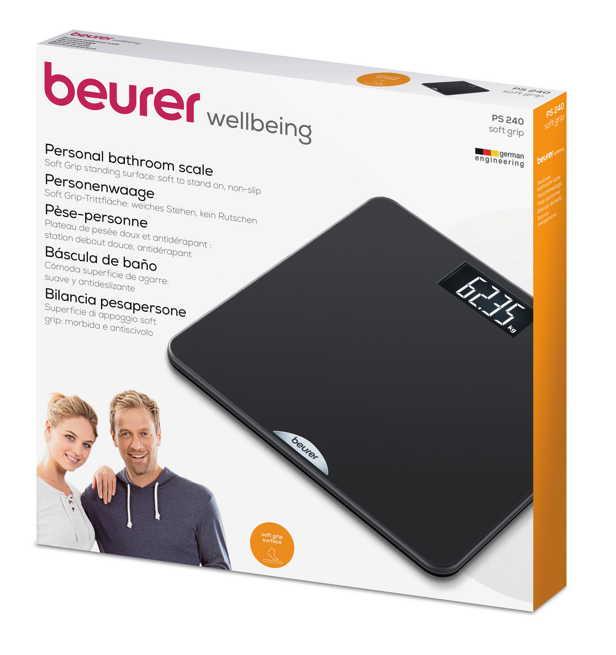 PERSONENWAAGE - Schwarz, Basics (31.6/4.1/32.5cm) - Beurer