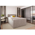 BOXSPRINGBETT 120/200 cm  in Beige  - Beige/Schwarz, KONVENTIONELL, Kunststoff/Textil (120/200cm) - Carryhome