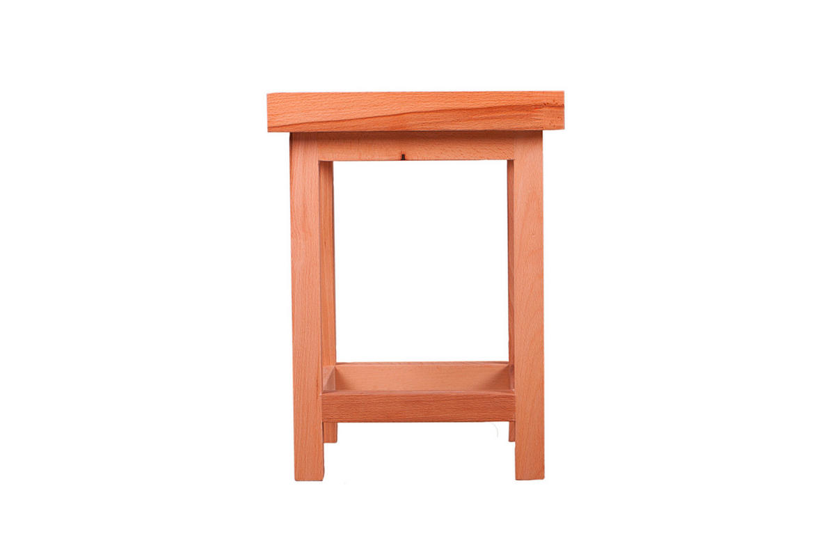 Universalhocker  - Kernbuche, Basics, Holz (30/40/30cm) - Gardenson
