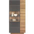 VITRINE in Wildeiche Braun, Eichefarben - Eichefarben/Braun, Natur, Glas/Holz (96/201,6/42,5cm) - Voglauer VITRINE in Wildeiche Braun, Eichefarben - Eichefarben/Braun, Natur, Glas/Holz (96/201,6/42,5cm) - Voglauer