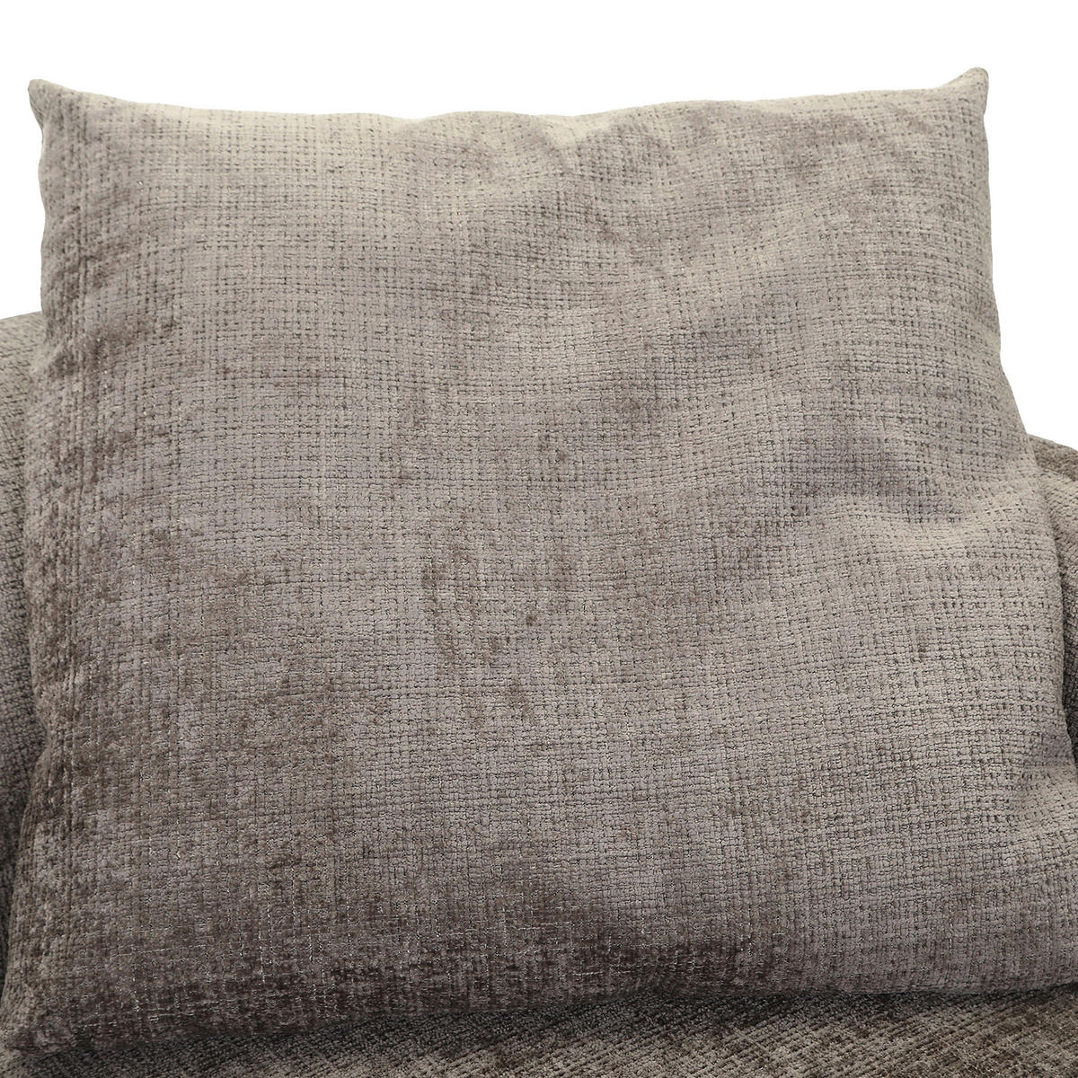 BIGSOFA Chenille Dunkelgrau  - Dunkelgrau/Schwarz, MODERN, Kunststoff/Textil (270/112/125cm) - Carryhome