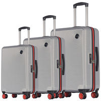 SET VALIZE DE CĂLĂTORIE - gri deschis, Design, plastic (51/76/30cm) - Schneiders